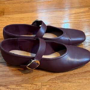 Old Navy Burgundy Mary Jane Flats